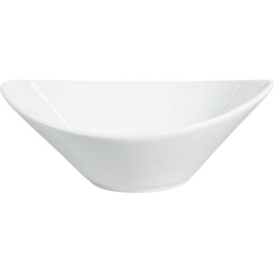 Vega Ciotola Amsterdam - Ciotole impilabili in porcellana, 500ml, bianco, ovale - Insalatiera Vega Ciotola Amsterdam - Ciotole impilabili in porcellana, 500ml, bianco, ovale - Insalatiera