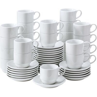 Set caffè PULSIVA - 200ml, 13,5cm, Bianco - Tazze da caffè Set caffè PULSIVA - 200ml, 13,5cm, Bianco - Tazze da caffè