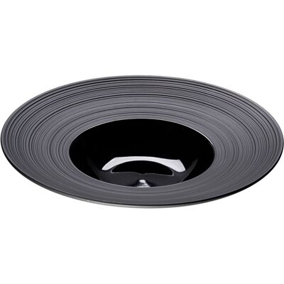 Stalgast Piatto fondo in porcellana nera della serie Gourmet Kontrast ; 320 ml, 26.5x6 cm (ØxH); nero; rotonda; 3 pz. / Pacco Stalgast Piatto fondo in porcellana nera della serie Gourmet Kontrast ; 320 ml, 26.5x6 cm (ØxH); nero; rotonda; 3 pz. / Pacco