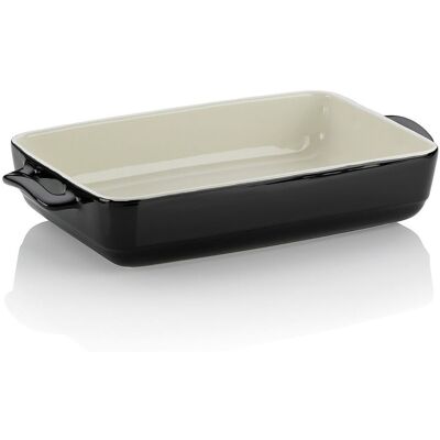 Piatto da forno in ceramica nera Malin Kela - Sicuro da forno Piatto da forno in ceramica nera Malin Kela - Sicuro da forno
