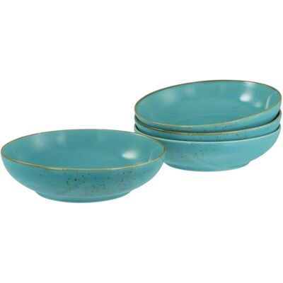 CreaTable Collezione Natura - Ciotola Poke 4 pezzi ; 950 ml, 22.5x6 cm (ØxH); petrolio; rotonda; 4 pz. / Pacco CreaTable Collezione Natura - Ciotola Poke 4 pezzi ; 950 ml, 22.5x6 cm (ØxH); petrolio; rotonda; 4 pz. / Pacco