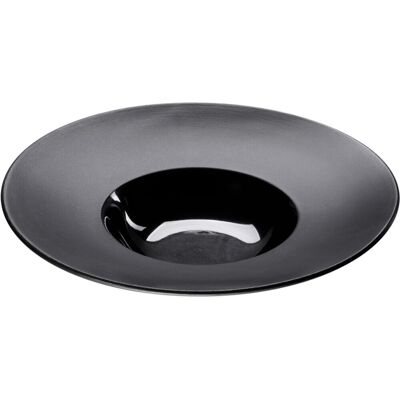 Stalgast Piatto fondo in porcellana nera della serie Gourmet Kontrast ; 450 ml, 30.5x6.5 cm (ØxH); nero; rotonda; 3 pz. / Pacco Stalgast Piatto fondo in porcellana nera della serie Gourmet Kontrast ; 450 ml, 30.5x6.5 cm (ØxH); nero; rotonda; 3 pz. / Pacco