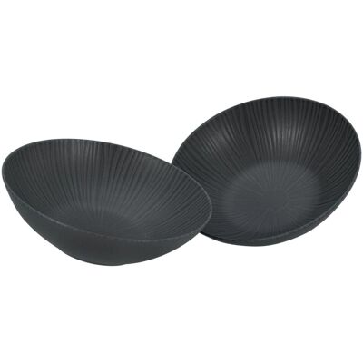 Set di ciotole Vesuvio - Nero elegante Set di ciotole Vesuvio - Nero elegante