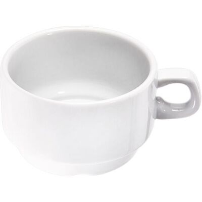 Stalgast Serie Isabell tazza impilabile da caffé au lait da 0,3 litri ; 250 ml, 9.5x6 cm (ØxH); bianco; 12 pz. / Pacco Stalgast Serie Isabell tazza impilabile da caffé au lait da 0,3 litri ; 250 ml, 9.5x6 cm (ØxH); bianco; 12 pz. / Pacco
