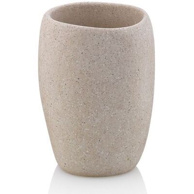 kela Portaspazzolini Roda in cemento ; 7.5x10.5 cm (ØxH); beige; rotonda kela Portaspazzolini Roda in cemento ; 7.5x10.5 cm (ØxH); beige; rotonda