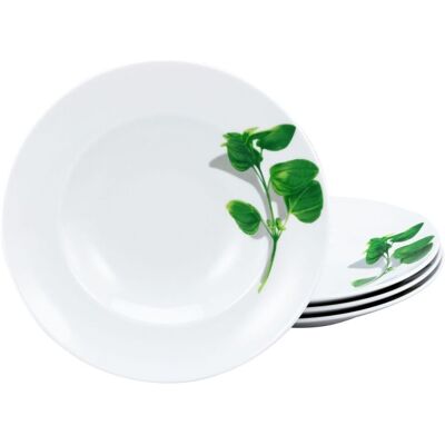 Piatto pasta CREATABLE 27cm basilico - Set da 4 Piatto pasta CREATABLE 27cm basilico - Set da 4
