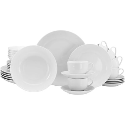 Creatable Set di Porcellana Bianca da 30 Pezzi - Servizio da Cena Creatable Set di Porcellana Bianca da 30 Pezzi - Servizio da Cena
