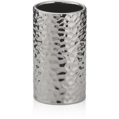 kela Portaspazzolino Sterling in ceramica ; 6.5x11 cm (ØxH); argento; rotonda kela Portaspazzolino Sterling in ceramica ; 6.5x11 cm (ØxH); argento; rotonda