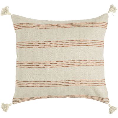 ERWIN M. Federa cuscino decorativo Torano strisce larghe ; 50x50 cm (LxL); crema/terracotta ERWIN M. Federa cuscino decorativo Torano strisce larghe ; 50x50 cm (LxL); crema/terracotta