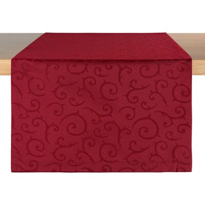 PULSIVA Runner Antalya - Borgogna - Rettangolare - 40x130 cm - Runner da tavola PULSIVA Runner Antalya - Borgogna - Rettangolare - 40x130 cm - Runner da tavola