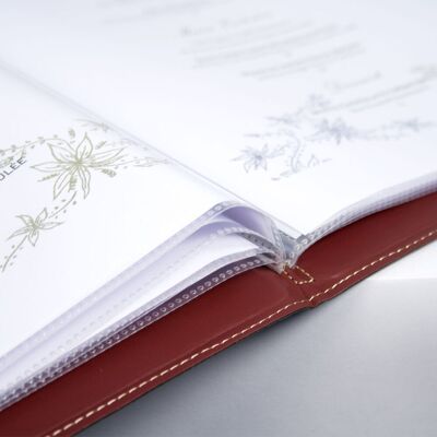 Securit Set di 10 inserti per copertina porta-menu A45 ; argento Securit Set di 10 inserti per copertina porta-menu A45 ; argento