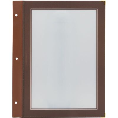 Set di proteggi-menu A4 Securit - marrone - 5 pezzi Set di proteggi-menu A4 Securit - marrone - 5 pezzi