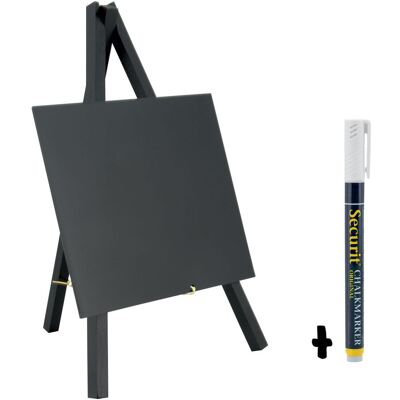 Securit Mini Lavagna da Tavolo su Cavalletto ; 15x24 cm (LxH); nero Securit Mini Lavagna da Tavolo su Cavalletto ; 15x24 cm (LxH); nero
