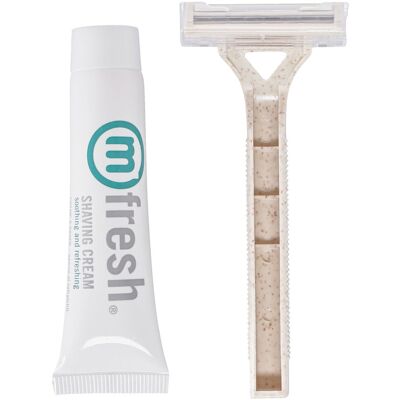 Set barba Vega V-Touch Nature - Rasoio, Crema, 25 pezzi Set barba Vega V-Touch Nature - Rasoio, Crema, 25 pezzi