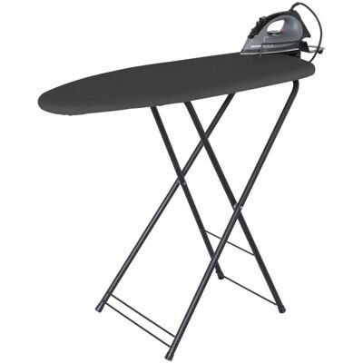 Corby Asse da stiro Berkshire con ferro da stiro a vapore 1200W- Spina EU ; 34x89.5x75.5 cm (LxLxH); grigio Corby Asse da stiro Berkshire con ferro da stiro a vapore 1200W- Spina EU ; 34x89.5x75.5 cm (LxLxH); grigio