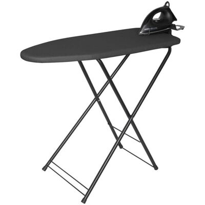 Corby Asse da stiro Berkshire con ferro da stiro a secco 1200W- Spina EU ; 34x89.5x75.5 cm (LxLxH); grigio Corby Asse da stiro Berkshire con ferro da stiro a secco 1200W- Spina EU ; 34x89.5x75.5 cm (LxLxH); grigio
