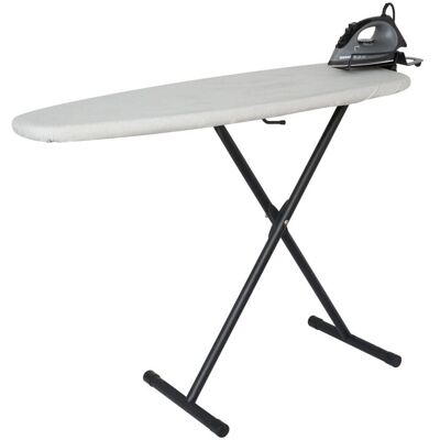 Corby Asse da sitor Oxford con ferro da stiro a vapore Sherwood 1200W - Spina EU ; 34x110x84 cm (LxLxH); grigio Corby Asse da sitor Oxford con ferro da stiro a vapore Sherwood 1200W - Spina EU ; 34x110x84 cm (LxLxH); grigio