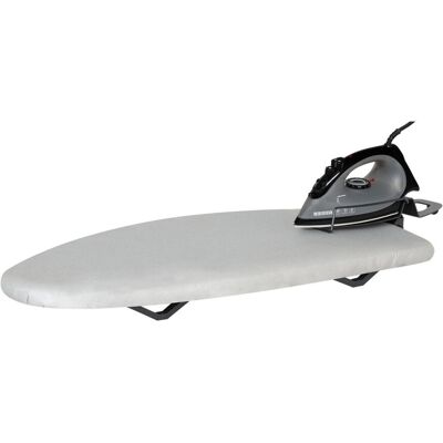 Corby Asse da stiro da tavolo Sutton con ferro da stiro a vapore 1200W - Spina EU ; 7x31x77 cm (LxLxH); grigio Corby Asse da stiro da tavolo Sutton con ferro da stiro a vapore 1200W - Spina EU ; 7x31x77 cm (LxLxH); grigio