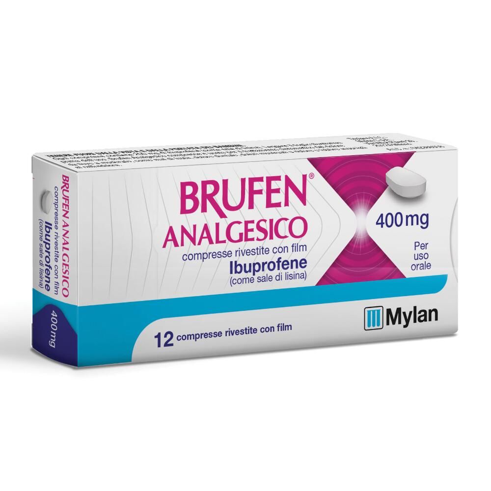 Mylan Spa Brufen 400 mg Farmaco Antidolorifico 12 compresse
