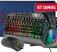 Itek kit gaming - tastiera e mouse t20 + mouse pad xxl e1 + cuffie h420