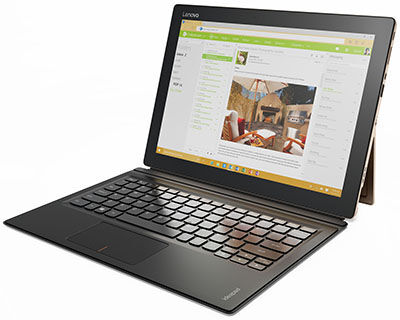 LENOVO convertibile ricondizionato 2 in 1 ideapad miix 700-12isk, display 12' 2k 2160x1440 touchscreen, intel m5-6y75, 8gb di ram ddr3, ssd 256gb m2,