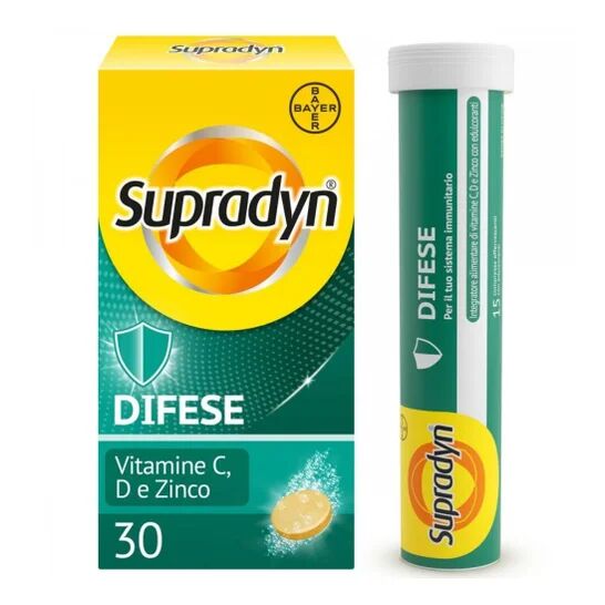 supradyn Difese Effervescente Vitamina C,D e Zinco 30comp