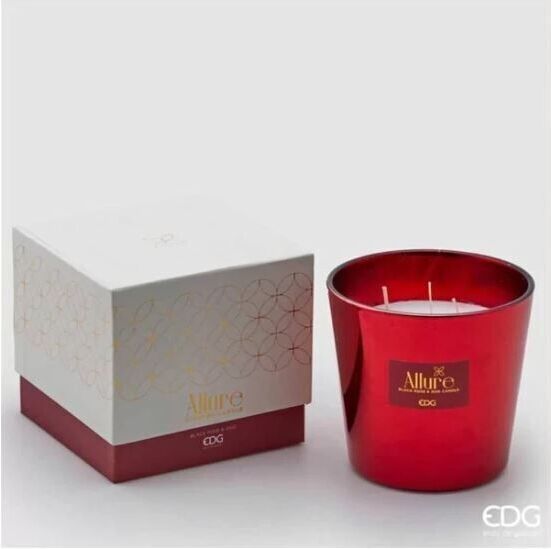 Edg Enzo De Gasperi Candela Allure Black Rose & Oud H.12 D.13,5 Col.Rosso