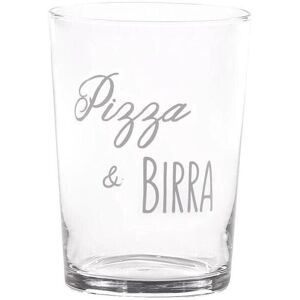 simple day set 6 bicchieri da birra in vetro pizza & birra 50cl