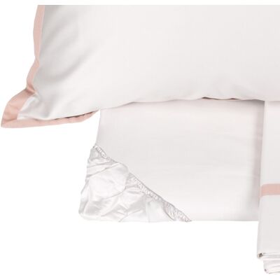 Fazzini HELLEN Completo lenzuola - Taglia: 2 piazze,Colore: HELLEN - BIANCO SETA/ROSA BOHO Fazzini HELLEN Completo lenzuola - Taglia: 2 piazze,Colore: HELLEN - BIANCO SETA/ROSA BOHO