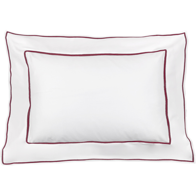 Fazzini ISOLA Coppia federe - Taglia: 50x80,Colore: ISOLA - BIANCO+BURGUNDY Fazzini ISOLA Coppia federe - Taglia: 50x80,Colore: ISOLA - BIANCO+BURGUNDY