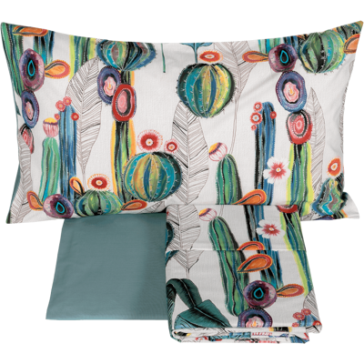 Fazzini FRIDA Completo lenzuolo copriletto - Taglia: 2 piazze,Colore: FRIDA - PETROLIO Fazzini FRIDA Completo lenzuolo copriletto - Taglia: 2 piazze,Colore: FRIDA - PETROLIO