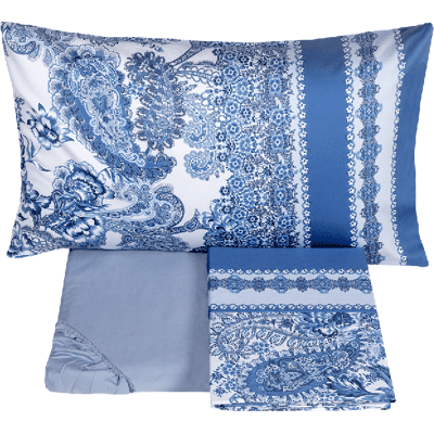 Fazzini FEZ Completo lenzuolo copriletto - Taglia: 2 piazze,Colore: FEZ - AZZURRO Fazzini FEZ Completo lenzuolo copriletto - Taglia: 2 piazze,Colore: FEZ - AZZURRO