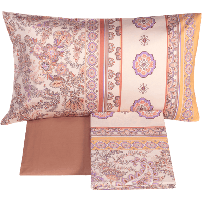 Fazzini SAMARCANDA Completo lenzuolo copriletto - Taglia: 2 piazze,Colore: SAMARCANDA - ROSA Fazzini SAMARCANDA Completo lenzuolo copriletto - Taglia: 2 piazze,Colore: SAMARCANDA - ROSA
