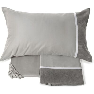 Fazzini - GALUCHAT - Grigio - 1 piazza ½ - Sheet set Fazzini - GALUCHAT - Grigio - 1 piazza ½ - Sheet set