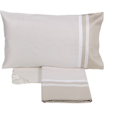 Fazzini KUBRIC 60 Completo lenzuola - Taglia: 2 piazze,Colore: KUBRIC 60 - BIANCO SETA/TORRONE Fazzini KUBRIC 60 Completo lenzuola - Taglia: 2 piazze,Colore: KUBRIC 60 - BIANCO SETA/TORRONE