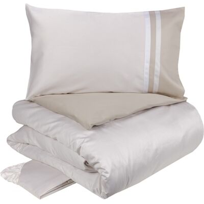 Fazzini KUBRIC 60 Completo copripiumino - Taglia: 2 piazze,Colore: KUBRIC 60 - BIANCO SETA/TORRONE Fazzini KUBRIC 60 Completo copripiumino - Taglia: 2 piazze,Colore: KUBRIC 60 - BIANCO SETA/TORRONE