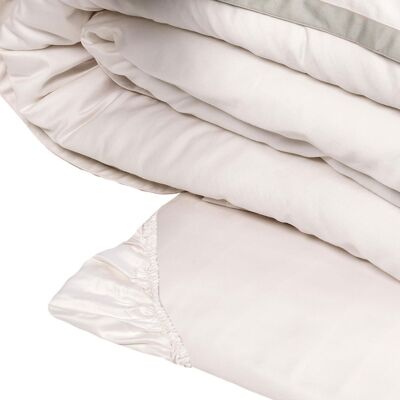 Fazzini HELLEN Completo copripiumino - Taglia: 2 piazze,Colore: HELLEN - BIANCO SETA/GRIGIO Fazzini HELLEN Completo copripiumino - Taglia: 2 piazze,Colore: HELLEN - BIANCO SETA/GRIGIO