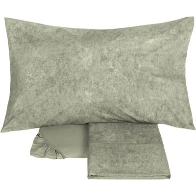 Fazzini GALUCHAT Completo lenzuolo copriletto - Taglia: 2 piazze,Colore: GALUCHAT - VERDE Fazzini GALUCHAT Completo lenzuolo copriletto - Taglia: 2 piazze,Colore: GALUCHAT - VERDE
