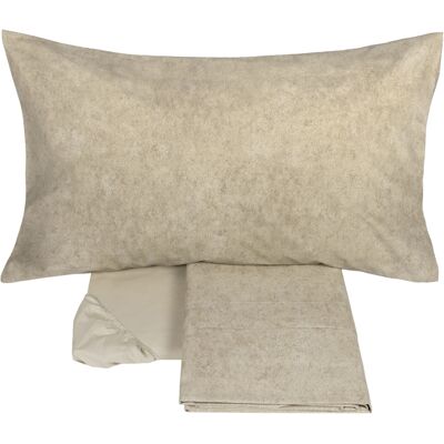 Fazzini GALUCHAT Completo lenzuolo copriletto - Taglia: 2 piazze,Colore: GALUCHAT - TORRONE Fazzini GALUCHAT Completo lenzuolo copriletto - Taglia: 2 piazze,Colore: GALUCHAT - TORRONE