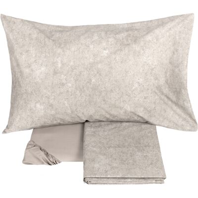 Fazzini GALUCHAT Completo lenzuolo copriletto - Taglia: 2 piazze,Colore: GALUCHAT - SASSO Fazzini GALUCHAT Completo lenzuolo copriletto - Taglia: 2 piazze,Colore: GALUCHAT - SASSO