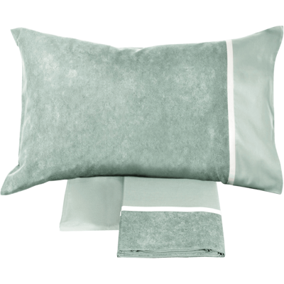 Fazzini GALUCHAT Completo lenzuola - Taglia: 1 piazza ½,Colore: GALUCHAT - GRAY GREEN Fazzini GALUCHAT Completo lenzuola - Taglia: 1 piazza ½,Colore: GALUCHAT - GRAY GREEN
