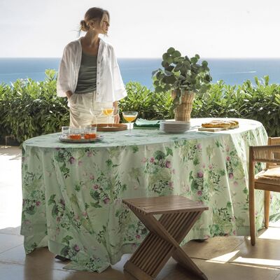 Fazzini SUMMER Tovaglia - Taglia: 180x180,Colore: SUMMER - GRAY GREEN Fazzini SUMMER Tovaglia - Taglia: 180x180,Colore: SUMMER - GRAY GREEN