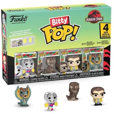 FUNKO Jurassic Park Bitty Pop! Vinile Figura 4-Pack Mr. Dna 2,5 Cm FUNKO Jurassic Park Bitty Pop! Vinile Figura 4-Pack Mr. Dna 2,5 Cm