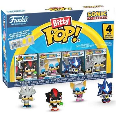FUNKO Sonic Bitty Pop! Vinile Figura 4-Pack Shadow 2,5 Cm FUNKO Sonic Bitty Pop! Vinile Figura 4-Pack Shadow 2,5 Cm
