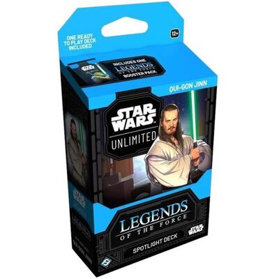 Fantasy Flight Games Star Wars: Unlimited Legends Of The Force Qui-Gon Jinn Starter Deck (Eng) - Asmodee Fantasy Flight Games Star Wars: Unlimited Legends Of The Force Qui-Gon Jinn Starter Deck (Eng) - Asmodee