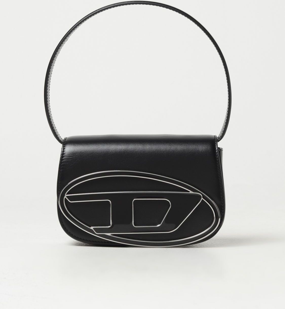 Diesel Borsa in pelle con logo Nero Taglia OS