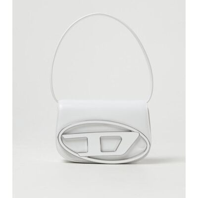 Diesel Borsa 1DR in pelle Bianco Taglia OS Diesel Borsa 1DR in pelle Bianco Taglia OS