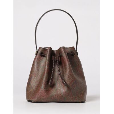 Etro Borsa a secchiello Arnica in cotone spalmato stampa Paisley Marrone Taglia OS Etro Borsa a secchiello Arnica in cotone spalmato stampa Paisley Marrone Taglia OS