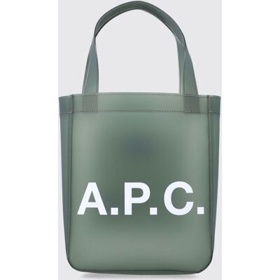 A.p.c. A. P.C. Borsa Lou Small Tote Bag in pvc Verde Taglia OS A.p.c. A. P.C. Borsa Lou Small Tote Bag in pvc Verde Taglia OS