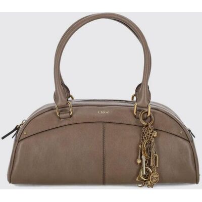 Chloé Borsa Bowling in pelle Beige Taglia OS Chloé Borsa Bowling in pelle Beige Taglia OS